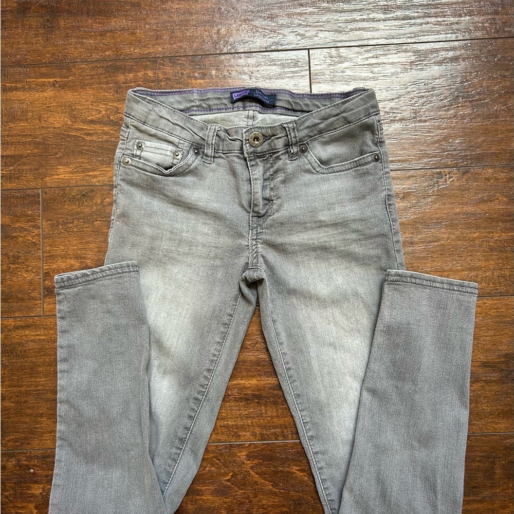 Girls Levi Gray Slim Jeans
